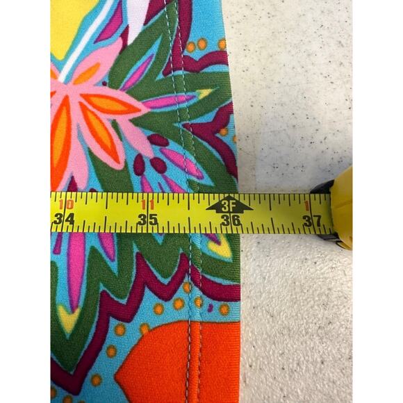 NEW Cappagallo Womens Size S Azure Hippie print Stretch Sleeveless Dress Zip D17 - Picture 7 of 7